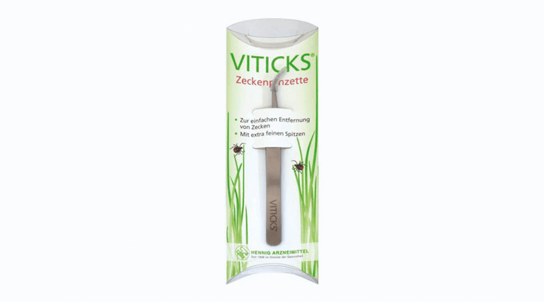 Produktbild der Viticks Zeckenpinzette mit extra feinen Spitzen zur einfachen Entfernung von Zecken.